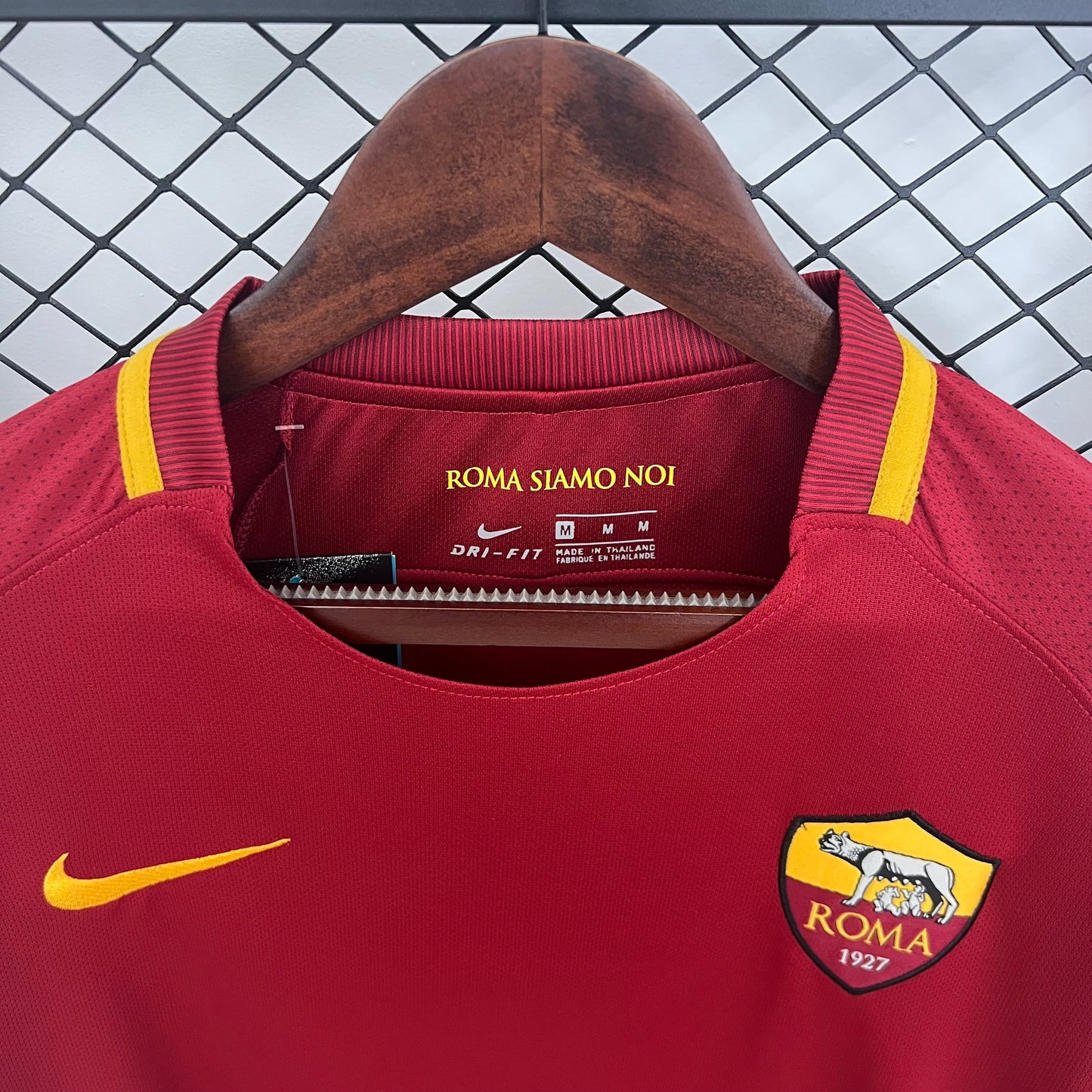 Retro Long Sleeve Roma 17/18 Home