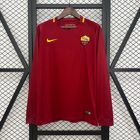 Retro Long Sleeve Roma 17/18 Home