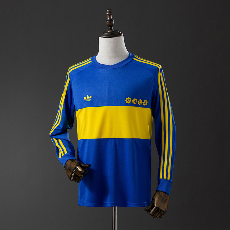 Retro Long sleeve 1981 Boca Juniors home S-XXL (front)