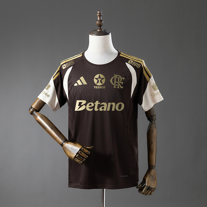 Flamengo 26/27 All sponsors Training - Brown Jersey S-4XL (front)