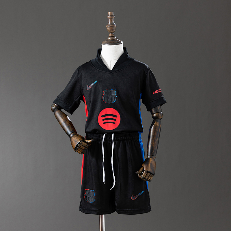 Barcelona 24/25 Away kids kit Jersey SZIE 16-28 (front)