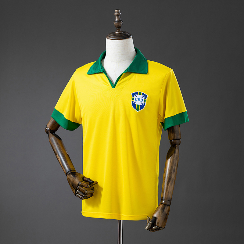 Brazil 1958 Home Retro Jersey S-XXL (front)