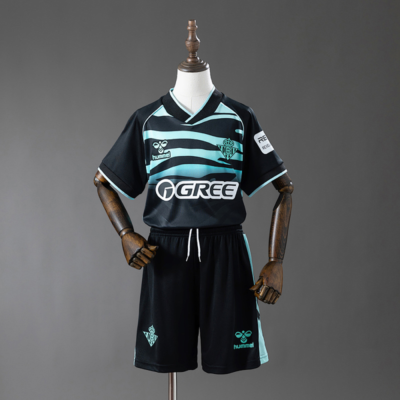Real Betis 25/26 Third Away Kids Kit Jersey SIZE 16-28 (front)