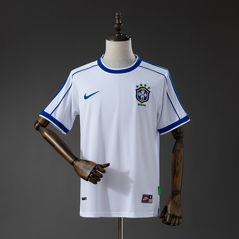 Brazil 1998 Away Retro Jersey S-XXL (front)