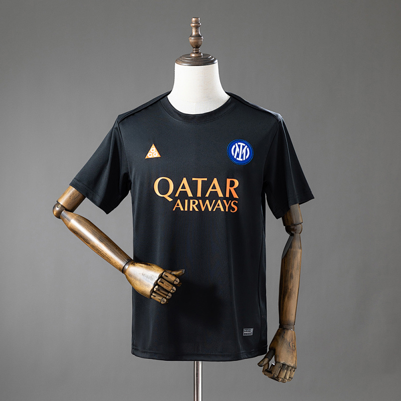Inter Milan 25/26 Pre-Match Black Jersey S-4XL (front)