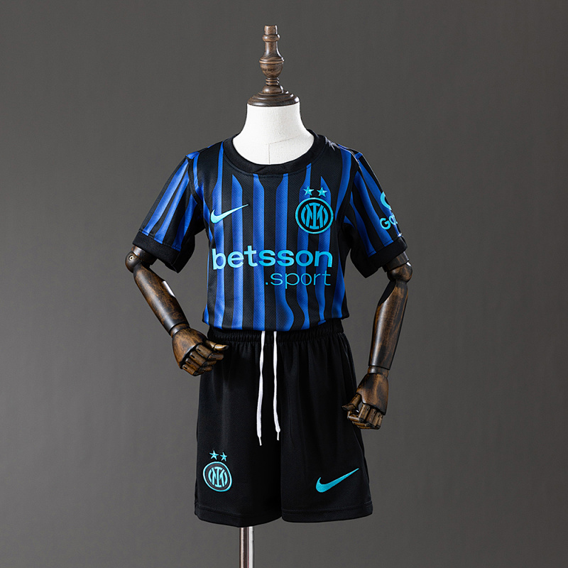 Inter Milan 25/26 Home kids kit Jersey SIZE 16-28 (front)