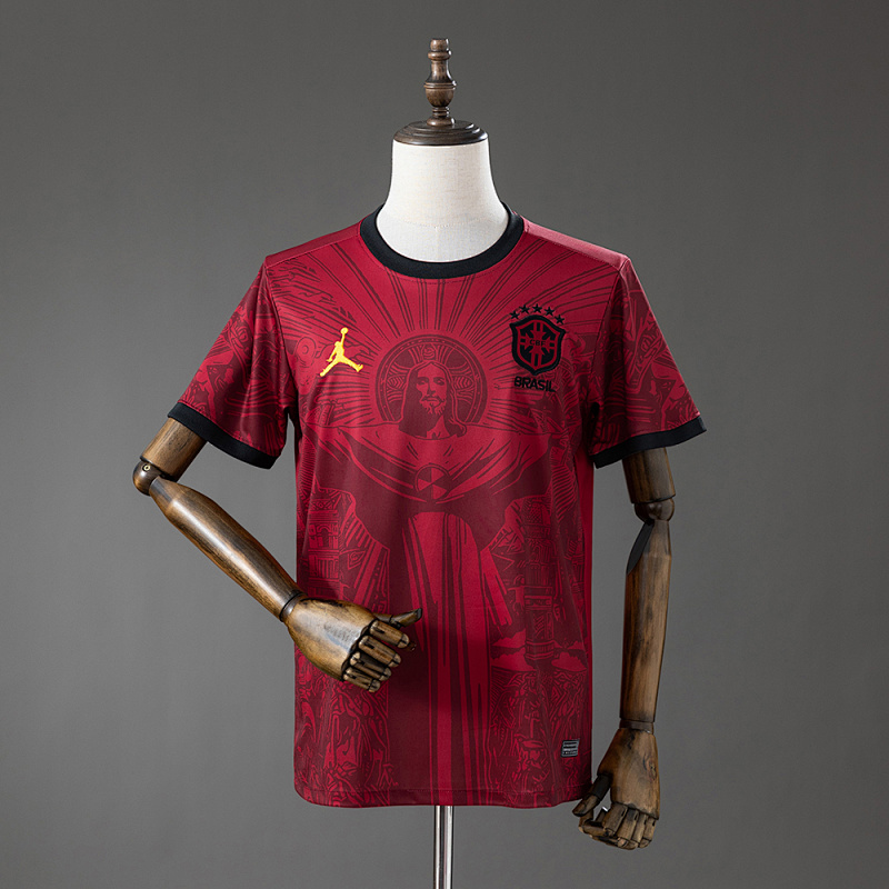 Brazil 2026 Concept Jersey Brown S-4XL (front)