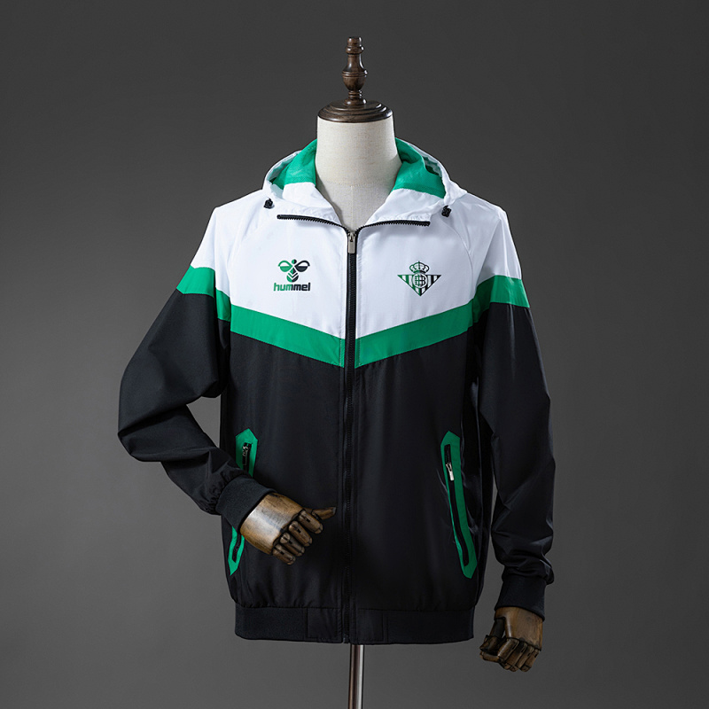 Real Betis Windbreaker - Fern Green & White & Black S-XXL (front)