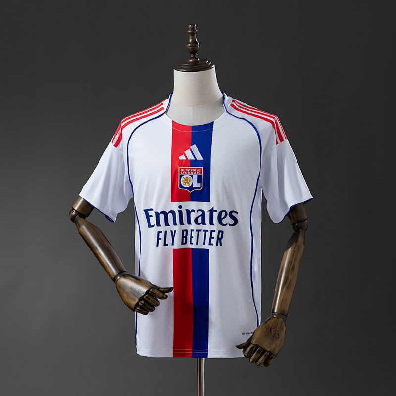Olympique lyonnais 25/26 Home Jersey S-4XL (front)