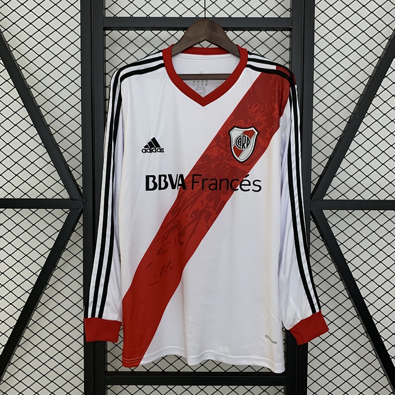 Retro Long Sleeve River Plate 13/14 Home S-XXL (front)