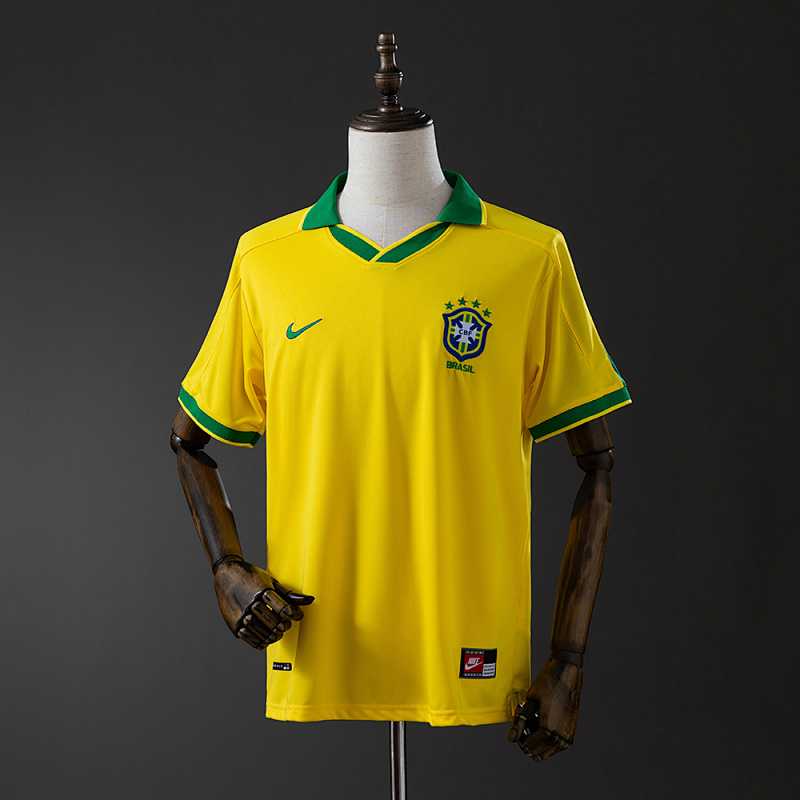 Brazil 1997 Home Retro Jersey S-XXL (front)