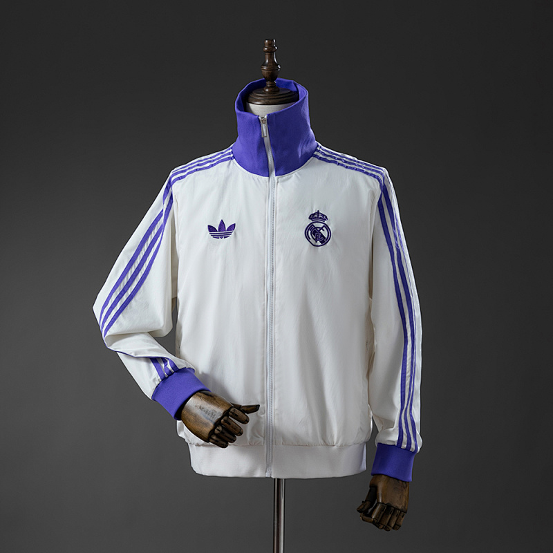 Real Madrid x Beckenbauer Windbreaker - Miracle WhiteMagic Purple S-XXL (front)