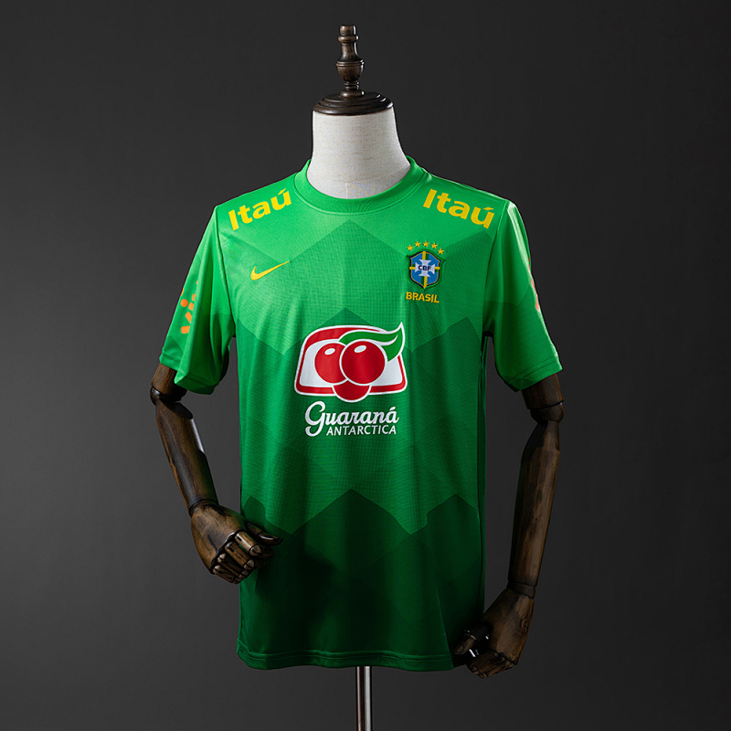 Brazil 2020 training suit green Retro Jersey S-XXL (front)