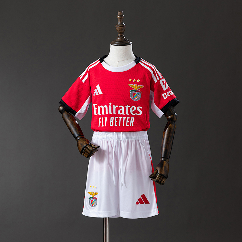 25/26 Kids Benfica Home Size: 16-28 (front)