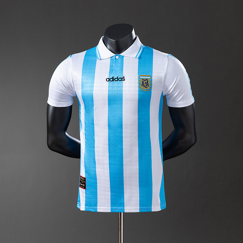 Argentina 1994 Home Player Version Jersey S-3XL (front)