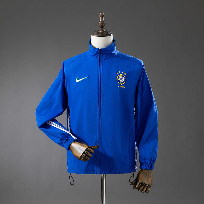 Brazil 1998 Windbreaker - Blue S-XXL (front)