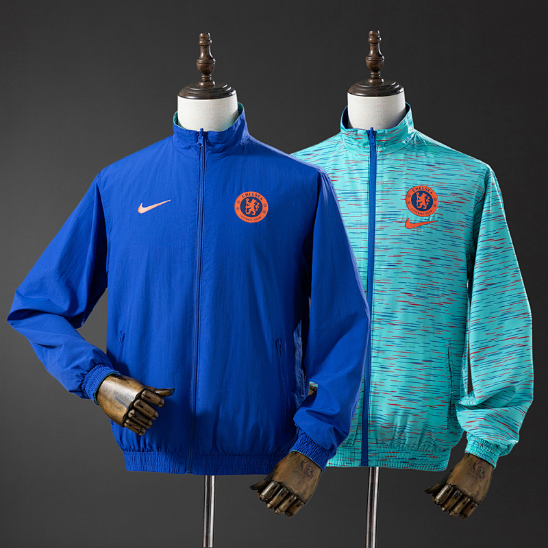 Chelsea Reversible Jacket Windbreaker - Blue & Sky Blue S-XXL (front)