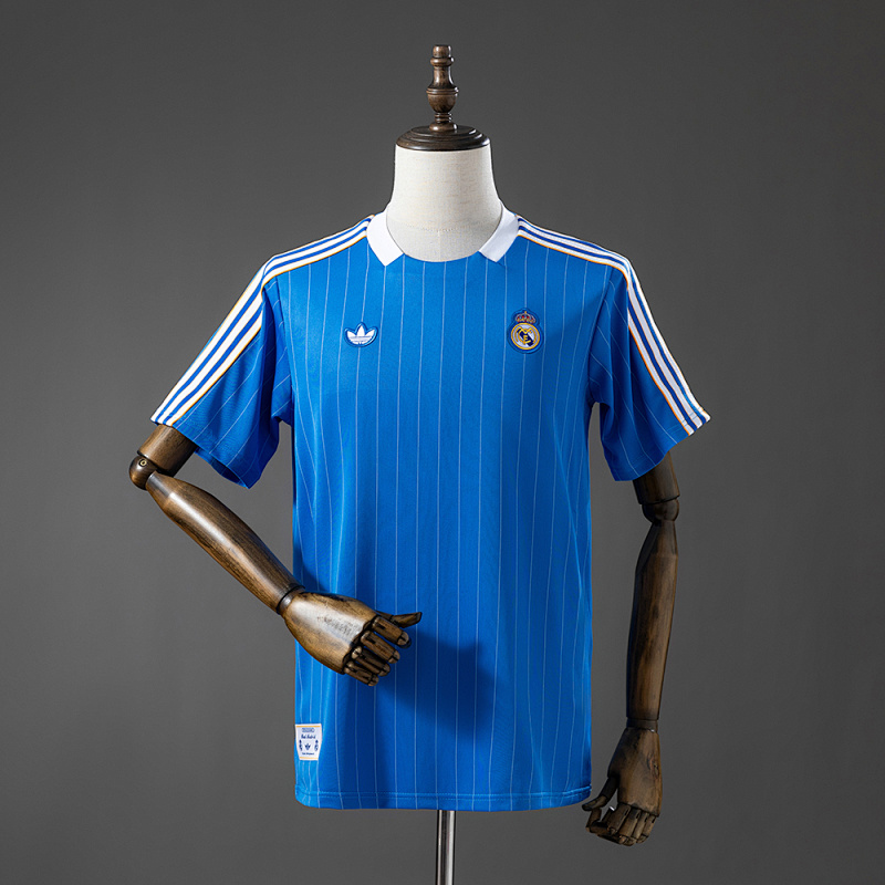 Real Madrid Terrace Icons T-Shirt Blue S-XXL (front)