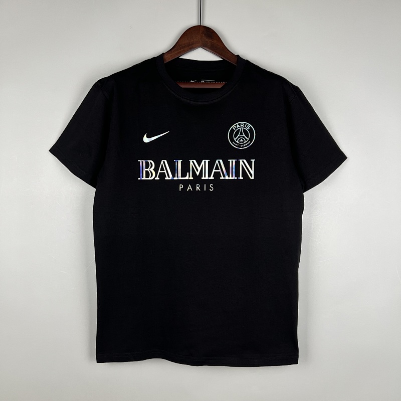 23/24 PSG Cotton T-Shirt Black S-XXL (front)