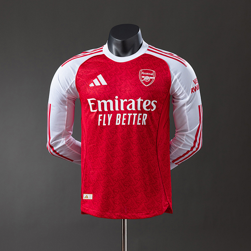 Arsenal 25/26 Home Long Sleeve Player Version Jersey S-3XL (front)