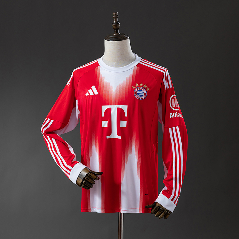 Bayern Munich 25/26 Home Long Sleeve Jersey S-4XL (front)