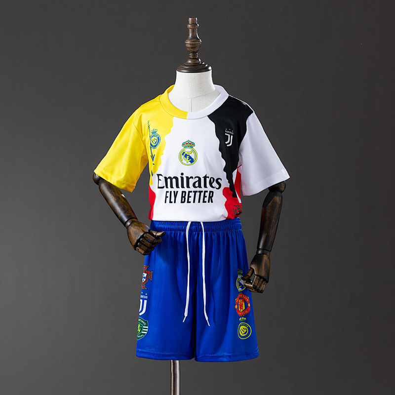 Ronaldo 25/26 special edition kids kit Jersey SIZE 16-28 (front)