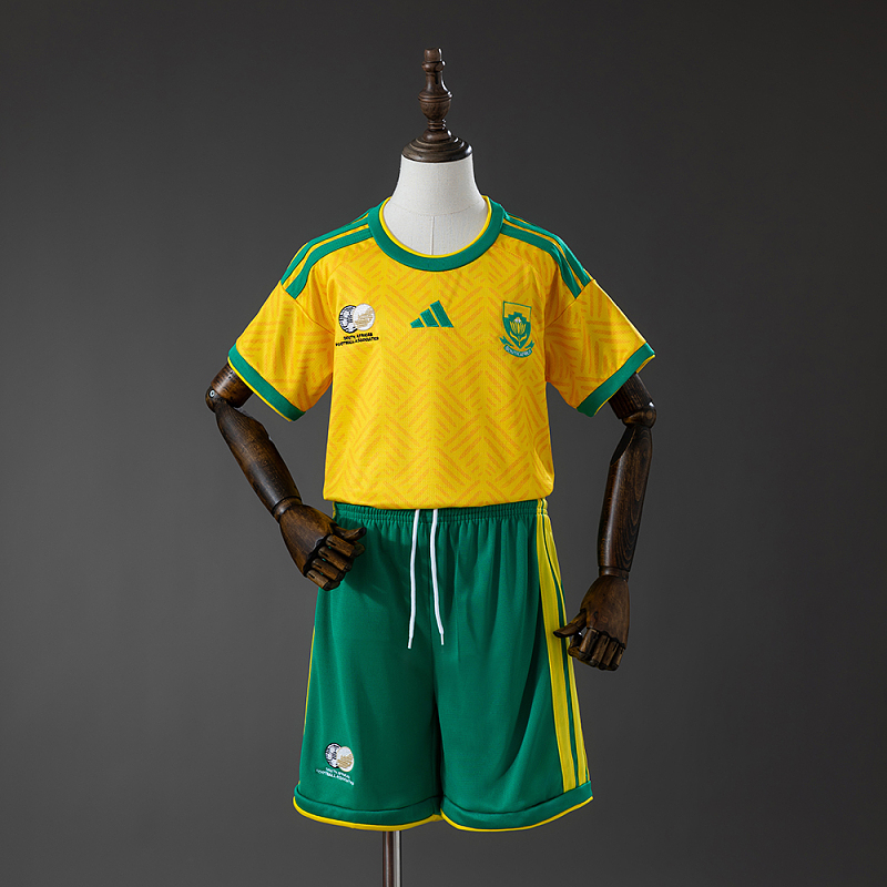 South Africa 2026 Home Kids Kit Jersey Size 16-28 (front)