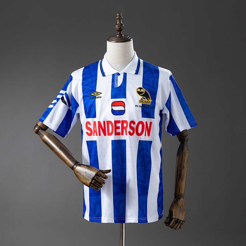 Sheffield Wednesday 92/93 Home Retro Jersey S-XXL (front)