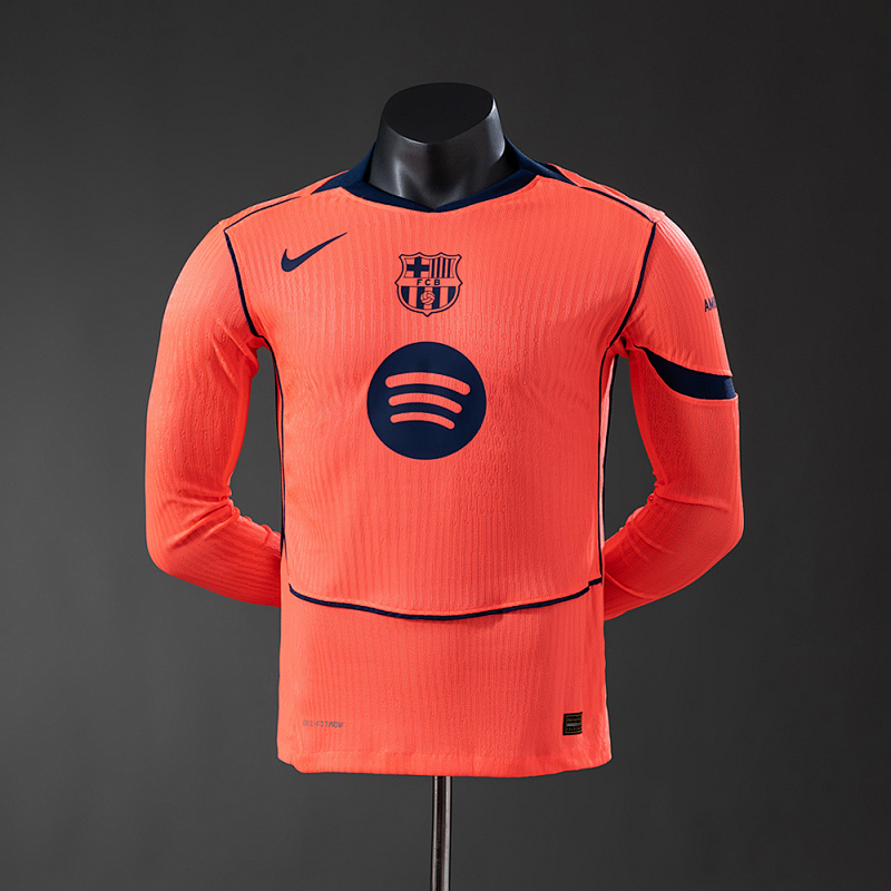 Barcelona 25/26 Third Away Long-Sleeve Player Version Jersey S-3XL (front)
