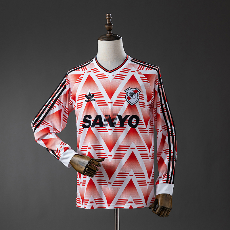 River Plate 92/93 Away Long-Sleeved Retro Jersey S-XXL (front)