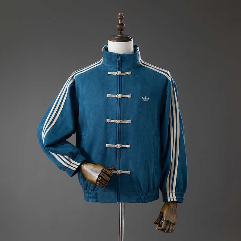 (Chinese New Year) Tang-style jacket - Cowboy Blue S-XL (front)
