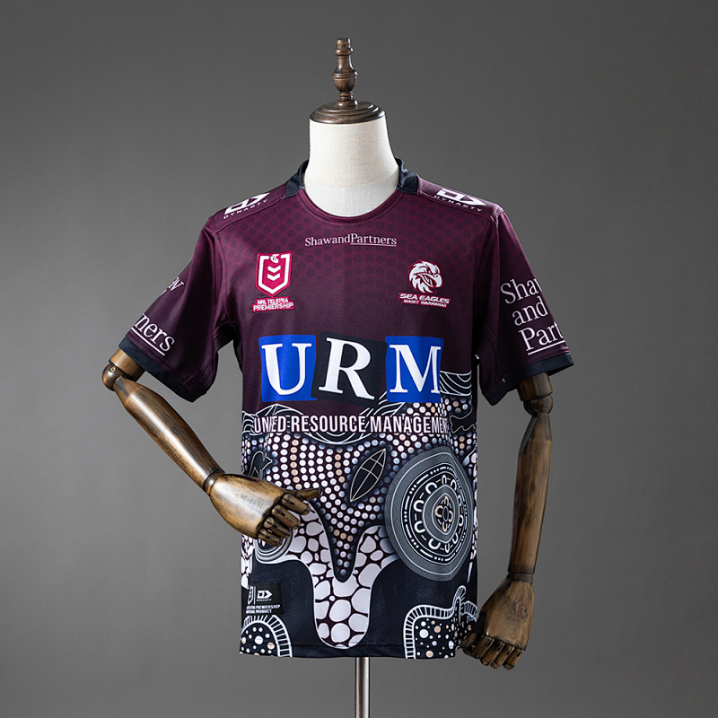 NRL Manly Warringah Sea Eagles 2025 Indigenous Jersey S-5XL (front)