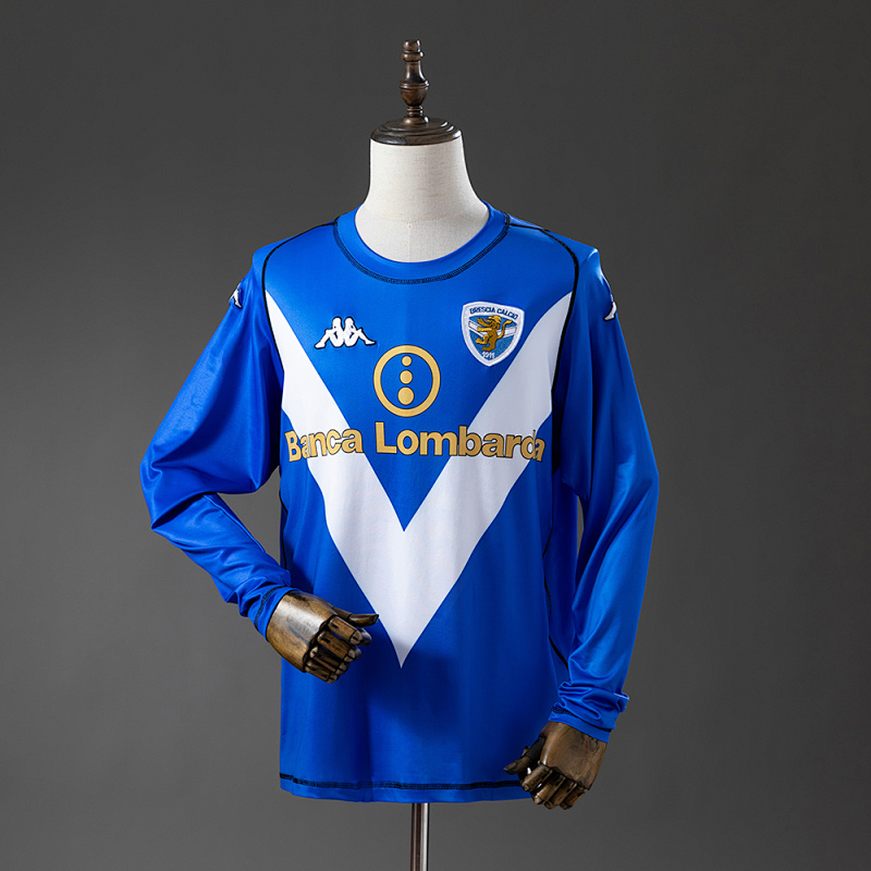Brescia Calcio 2003 Home Long Sleeve Retro Jersey S-XXL (front)