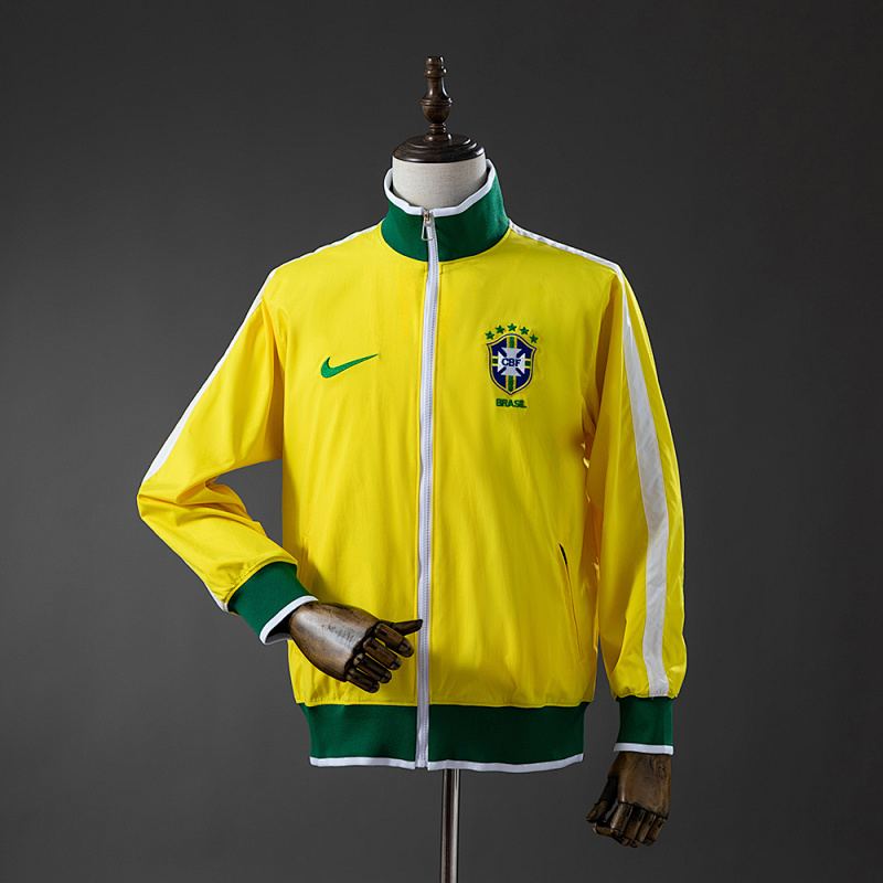 Brazil 10/11 Windbreaker - Yellow S-XXL (front)