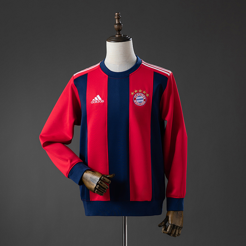 Bayern Munich Long-sleeved Sweatshirt - Red & Cyan M-3XL (front)