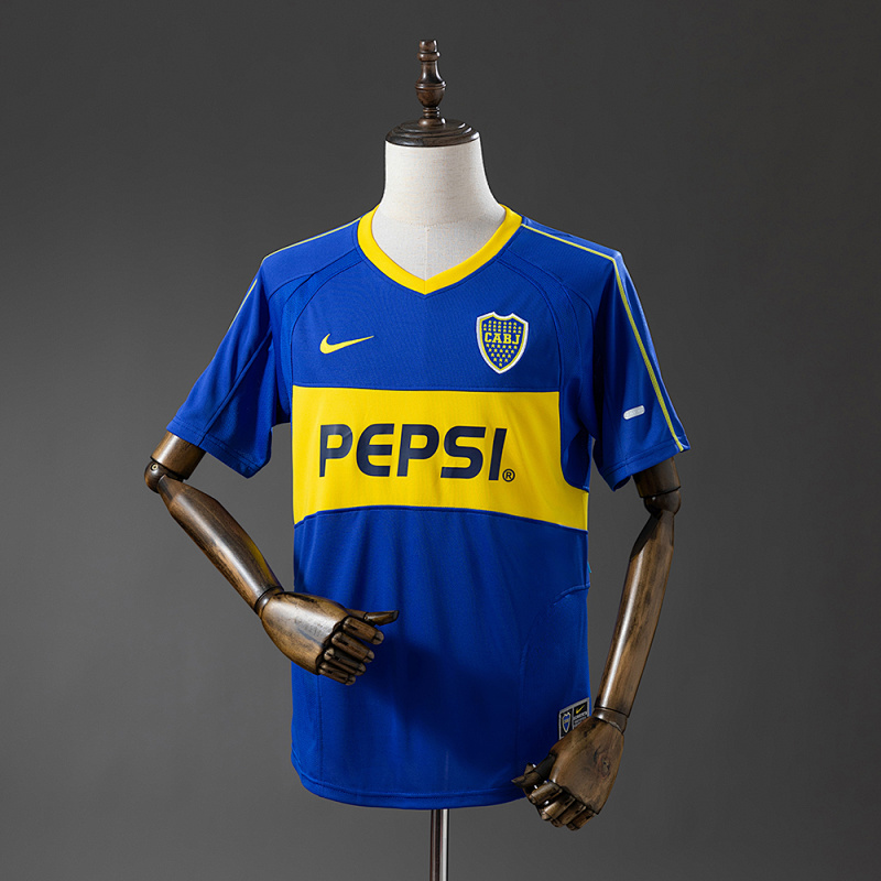 Boca Juniors 03/04 Home Retro Jersey S-XXL (front)