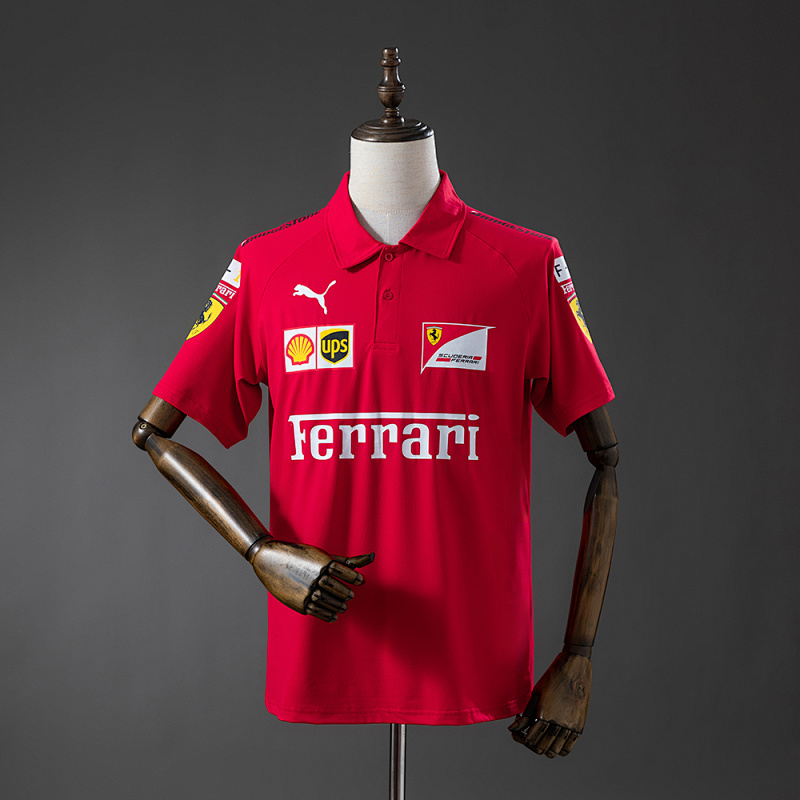 Scuderia Ferrari F1 2025 Red Polo S-3XL (front)