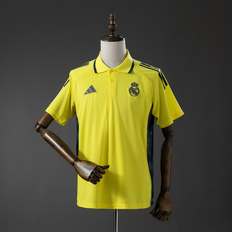Real Madrid 25/26 POLO - Yellow S-XXL (front)