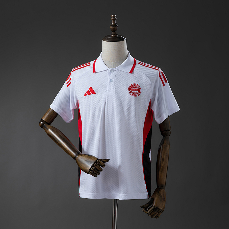 Bayern Munich 25/26 POLO - White & Red S-XXL (front)