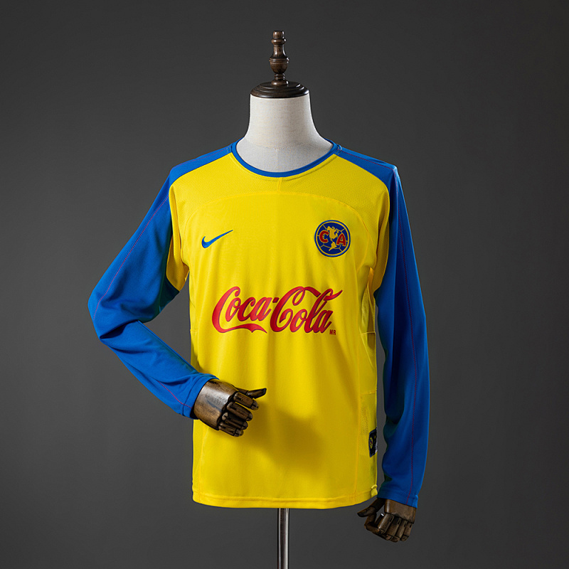 America 03/04 Home Long-sleeved Retro Jersey S-XXL (front)