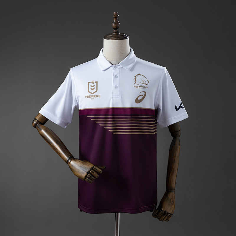 NRL Brisbane Broncos 2025 Grand Champion POLO S-5XL (front)