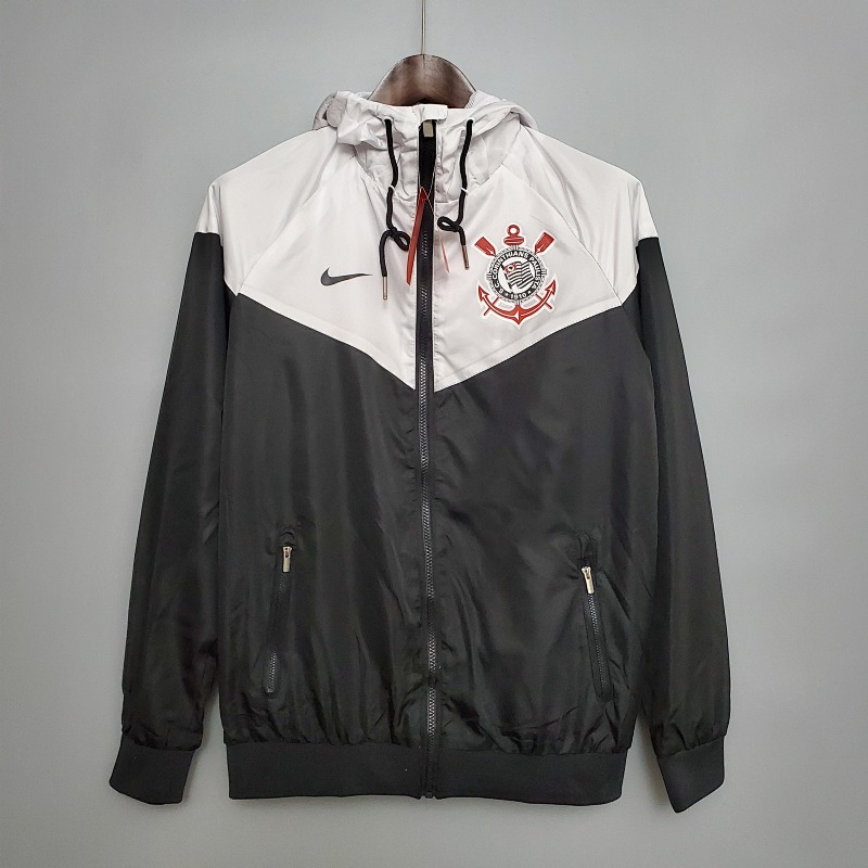 Windbreaker  Corinthians Black & White S-XXL (front)