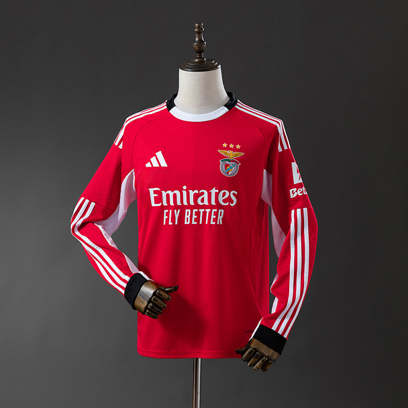 25/26 Long sleeve Benfica home S-XXL (front)
