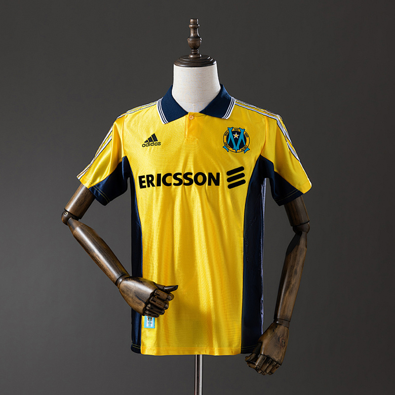 Retro 98/99 Marseille away yellow S-XXL (811) (front)