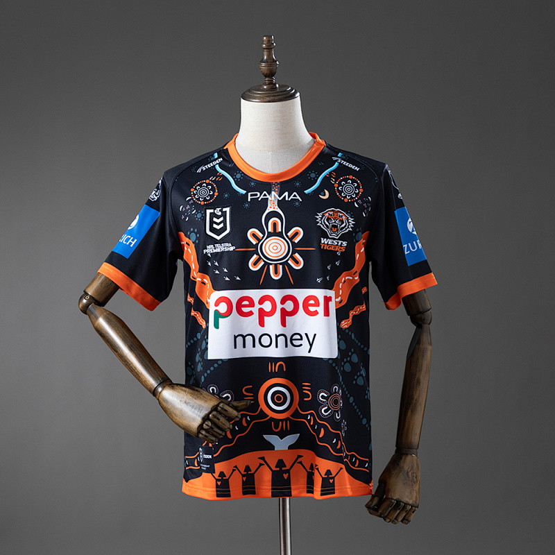 NRL West Tigers 2025 Indigenous Jersey S-5XL (front)