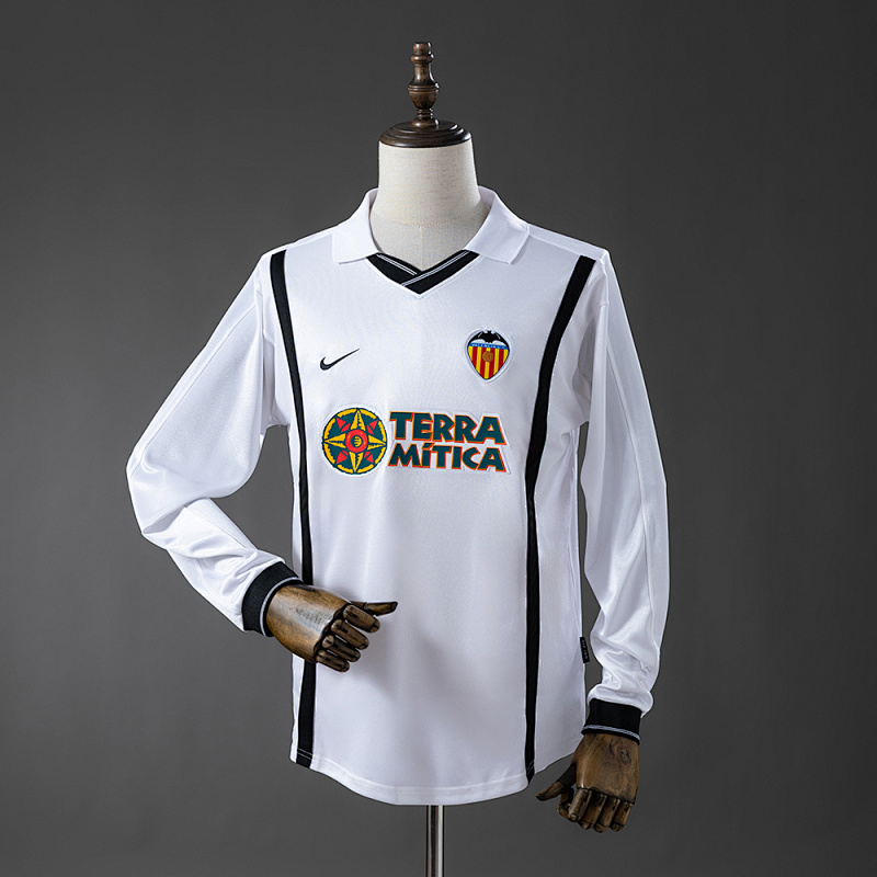 Valencia 00/01 Retro Long-Sleeve Jersey S-XXL (front)