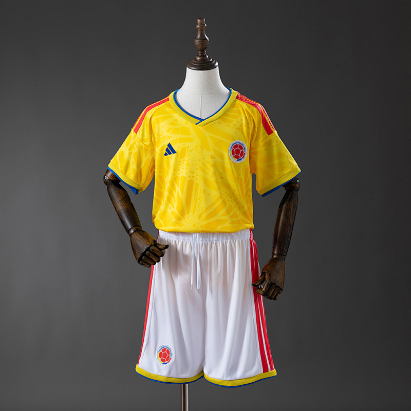 Colombia 2026 Home Kids Kit Jersey SIZE 16-28 (front)
