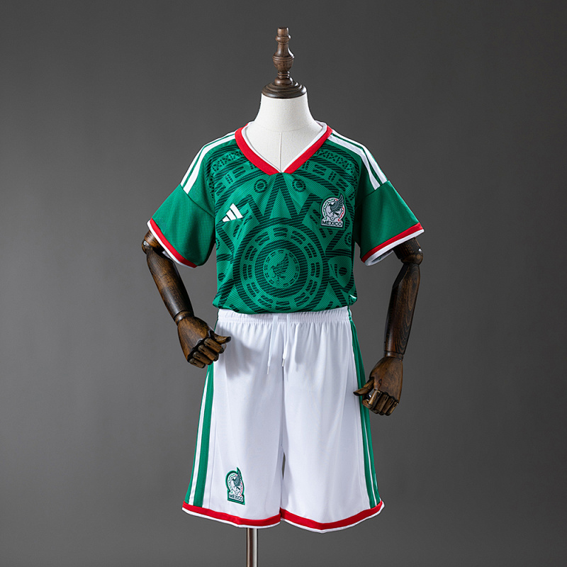 Mexico 2026 Home Kids Kit Jersey SIZE 16-28 (front)