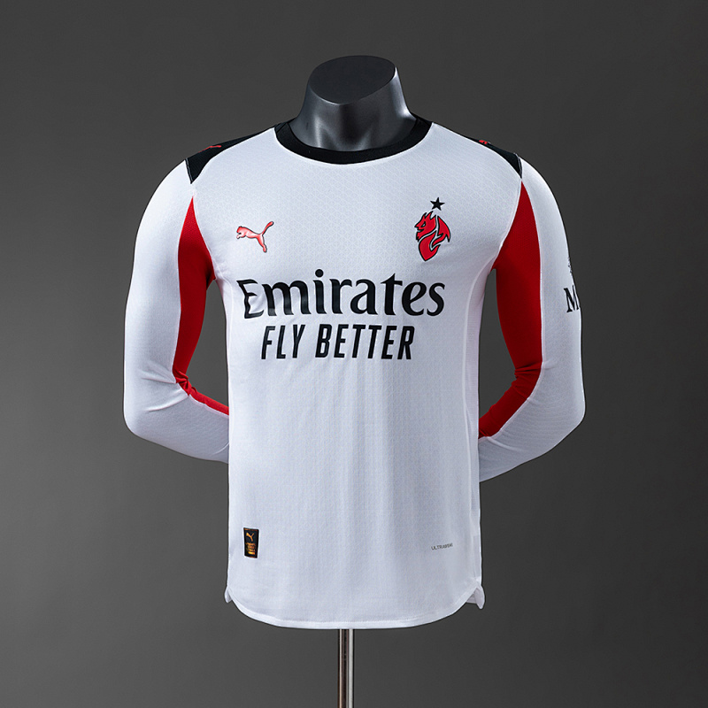 AC Milan 25/26 Away Player Version Long Sleeve Jersey S-3XL (front)
