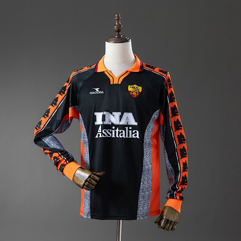 Roma 98/99 Third Away Long-Sleeve Retro Jersey S-XXL (front)